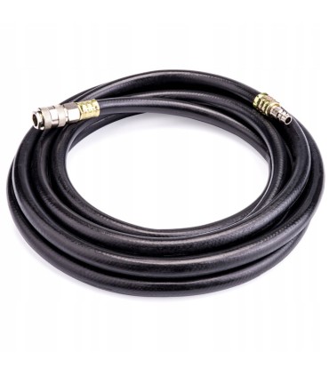 WĄŻ PNEUMATYCZNY 10X17MM 20 BAR 20M GUMOWY OLEJOODPORNY SZYBKIE PODŁĄCZENIE