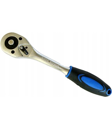 GRZECHOTKA 1/2" DO KLUCZY NASADOWYCH TRESZCZOTKA 45 ZĘBÓW CRV ERGONOMICZNA