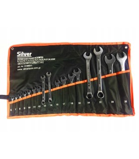 KLUCZE PŁASKO-OCZKOWE ZESTAW 17 EL 6-32MM WYTRZYMAŁA PŁACHTA MOCNE OCZKA