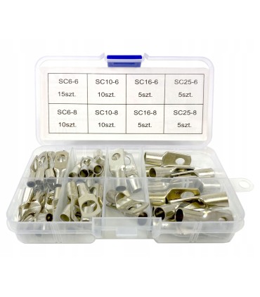 KONEKTORY KOŃCÓWKI KABLOWE RUROWE OCZKOWE SOLIDNE OPAKOWANIE