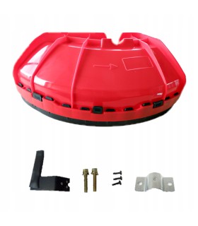 OSŁONA ŻYŁKI KOSY GŁOWICY PLASTIKOWA CZERWONA KOSA Z NOŻYKIEM NOŻYK