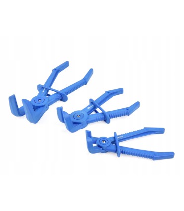 SZCZYPCE ZACISKOWE WYGIĘTE ZESTAW 3 SZT PRZEWODY