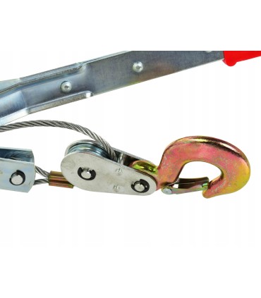 WCIĄGARKA LINOWA DŹWIGNIOWA POZIOMA 2000KG STALOWA LINA WYTRZYMAŁE HAKI