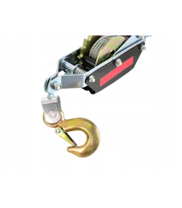 WCIĄGARKA LINOWA DŹWIGNIOWA POZIOMA 2000KG STALOWA LINA WYTRZYMAŁE HAKI