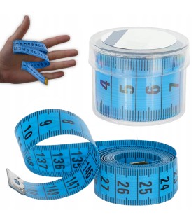 MIARA KRAWIECKA 150CM ETUI METR KRAWIECKI CENTYMETR ZWIJANY PUDEŁKO
