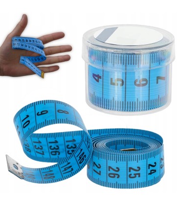 MIARA KRAWIECKA 150CM ETUI METR KRAWIECKI CENTYMETR ZWIJANY PUDEŁKO