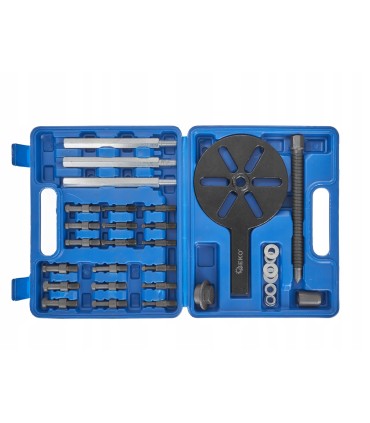 ŚCIĄGACZ DO ŁOŻYSK WEWNĘTRZNYCH ZESTAW 31 ELEMENTÓW WALIZKA DO DEMONTAŻU