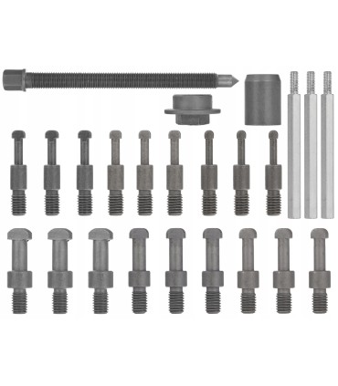 ŚCIĄGACZ DO ŁOŻYSK WEWNĘTRZNYCH ZESTAW 31 ELEMENTÓW WALIZKA DO DEMONTAŻU