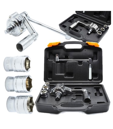 KLUCZ PRZEKŁADNIOWY DO SAMOCHODÓW OSOBOWYCH PRZEKŁADNIA 1/2" + NASADKI