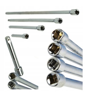 PRZEDŁUŻKA 1/4 DO NASADKI GRZECHOTKI 4szt ZESTAW 75MM/150MM/230MM/300MM