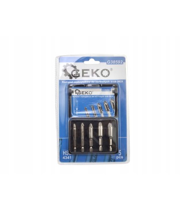 WYKRĘTAKI DO ZERWANYCH ŚRUB SZPILEK HEX 1/4 STAL SZYBKOTNĄCA HSS ZESTAW