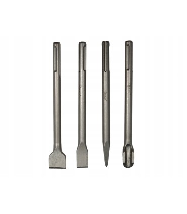 Dłuta Do Kucia Betonu SDS MAX Zestaw 4Szt Bruzdownik Przecinak Przebijak