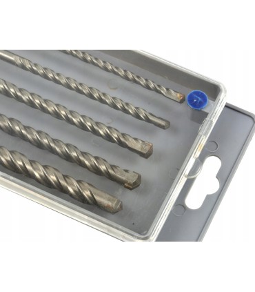 WIERTŁA DO BETONU SYSTEM MOCOWANIA SDS PLUS + ZESTAW 5-12MM 5 SZTUK SOLIDNE
