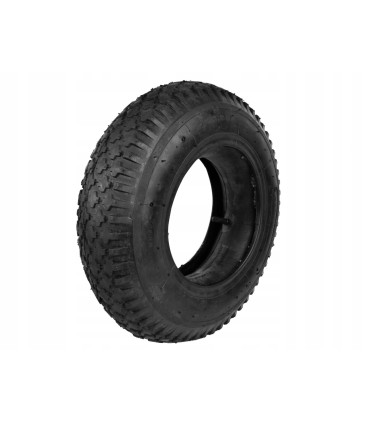 OPONA Z DĘTKĄ 4.00-6/2PR DO TACZKI WÓZKA KOŁO DO 136KG 320MM SZEROKOŚĆ 90MM