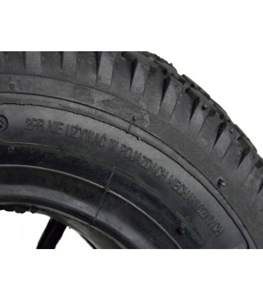 OPONA Z DĘTKĄ 4.00-6/2PR DO TACZKI WÓZKA KOŁO DO 136KG 320MM SZEROKOŚĆ 90MM