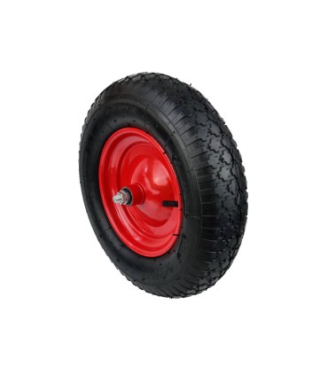 KOŁO DO TACZKI 4.00-8/2 95MM DO WÓZKA ZESTAW OŚKA DO KOŁA METALOWA FELGA