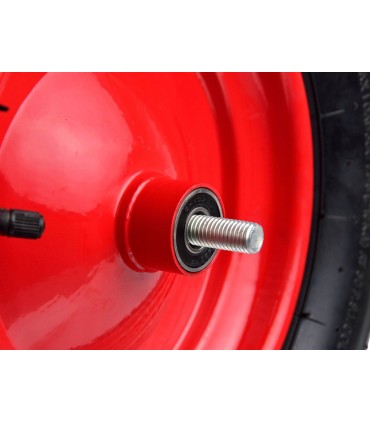 KOŁO DO TACZKI 4.00-8/2 95MM DO WÓZKA ZESTAW OŚKA DO KOŁA METALOWA FELGA