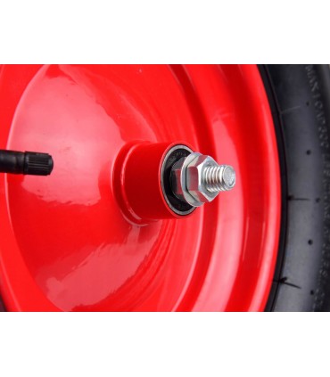 KOŁO DO TACZKI 4.00-8/2 95MM DO WÓZKA ZESTAW OŚKA DO KOŁA METALOWA FELGA