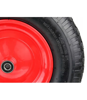 KOŁO DO TACZKI 4.00-8/2 95MM DO WÓZKA ZESTAW OŚKA DO KOŁA METALOWA FELGA