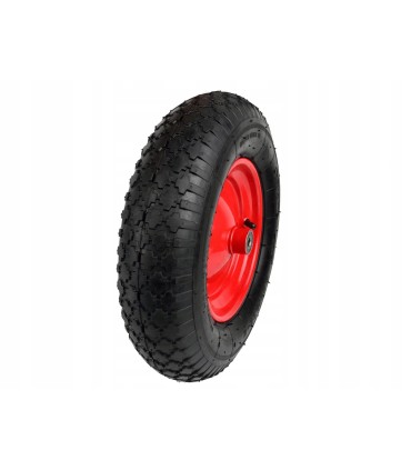 KOŁO DO TACZKI 4.00-8/2 95MM DO WÓZKA ZESTAW OŚKA DO KOŁA METALOWA FELGA