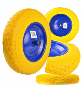 KOŁO DO TACZKI WÓZKA 3.50-8 PEŁNE BEZDĘTKOWE STALOWA FELGA OŚKA