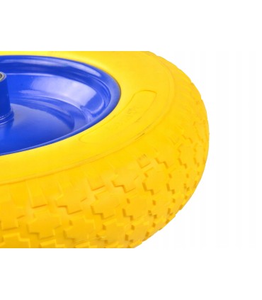 KOŁO DO TACZKI WÓZKA 3.50-8 PEŁNE BEZDĘTKOWE STALOWA FELGA OŚKA