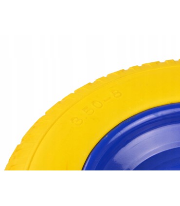 KOŁO DO TACZKI WÓZKA 3.50-8 PEŁNE BEZDĘTKOWE STALOWA FELGA OŚKA