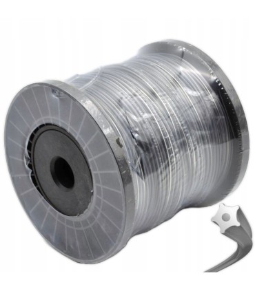 ŻYŁKA DO KOSY I PODKASZARKI 2,4mm 100m GWIAZDKA WYTRZYMAŁA