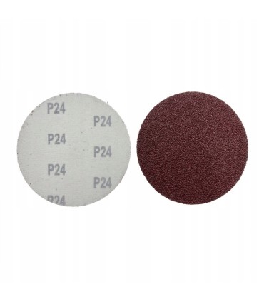 PAPIER ŚCIERNY BEZ DZIUR Z RZEPEM NA DYSK 125/24 10 SZT KOMPLET