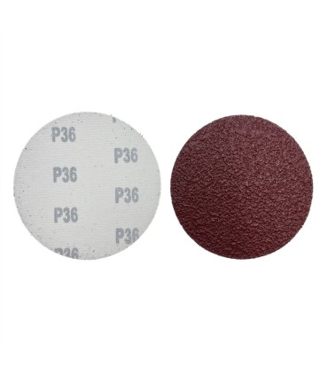 PAPIER ŚCIERNY BEZ DZIUR Z RZEPEM NA DYSK 125/36 10 SZT KOMPLET