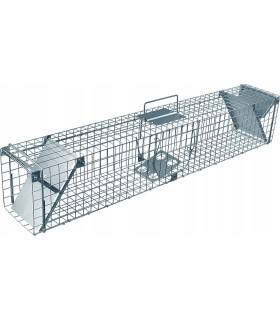 PUŁAPKA ŻYWOŁAPKA NA KUNY NORKI KLATKA 102x17x20 ZAPADKOWO-ZATRZASKOWA