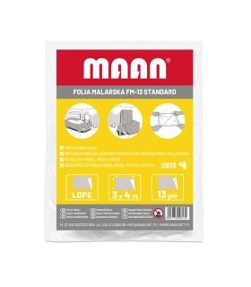 Folia malarska FM-13 STANDARD 3 x 4 m (2 GRUBA)