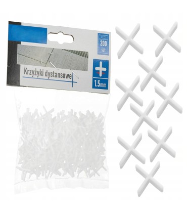 Krzyżyki dystansowe - 1,5mm - op.200szt