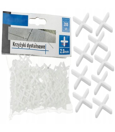Krzyżyki dystansowe - 2,0mm - op.200szt