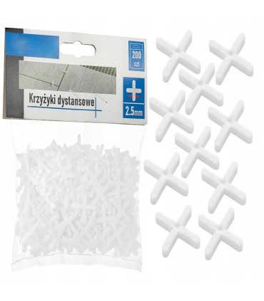 Krzyżyki dystansowe - 2,5mm - op.200szt