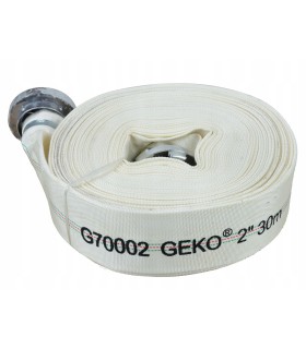 WĄŻ STRAŻACKI PARCIANY DO WODY 2" 30M Z KOŃCÓWKAMI SZYBKOZŁĄCZKI BIAŁY