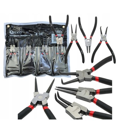 Szczypce Seeger'a 180mm/7" 4el. GEKO