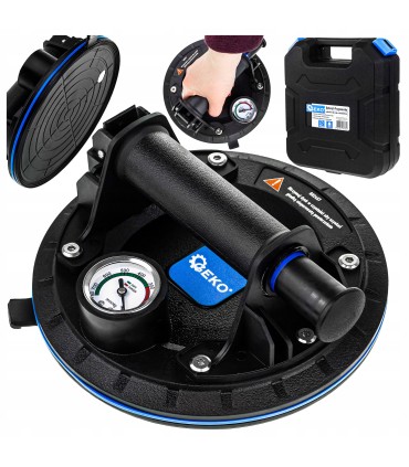 Uchwyt-Przyssawka próżniowa do szyb z manometrem 200mm 170kg