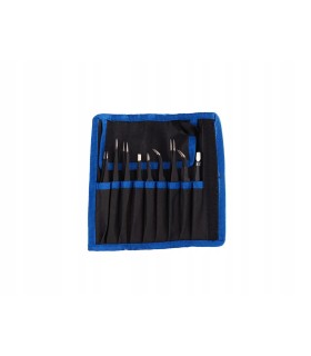 Zestaw pęset precyzyjnych metalowych 9szt