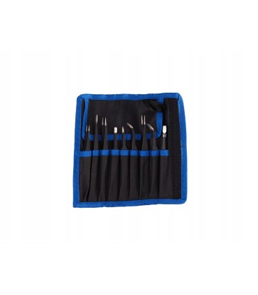 Zestaw pęset precyzyjnych metalowych 9szt