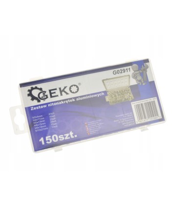 Zestaw nitonakrętek aluminiowych 150szt