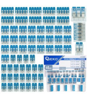 Zestaw szybkozłączek elektrycznych 60el. 0,2-4mm2 