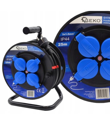 Przedłużacz elektryczny bębnowy 3x1.5mm2 25m IP44