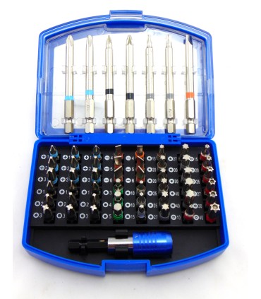 Zestaw bitów do wkrętarki 56el. CRV