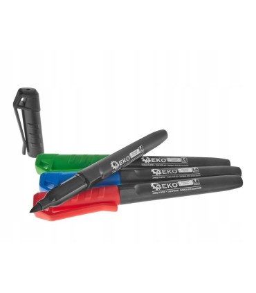 Marker budowlany permanentny mix kolor gruby – zestaw 4 szt