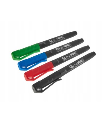 Marker budowlany permanentny mix kolor gruby – zestaw 4 szt