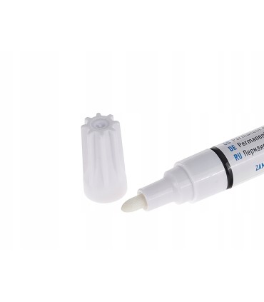 Marker olejowy permanentny biały – kartonik wystawowy