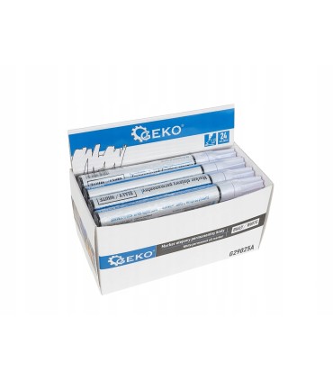 Marker olejowy permanentny biały – kartonik wystawowy