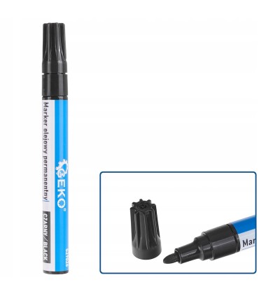 Marker olejowy permanentny czarny – kartonik wystawowy