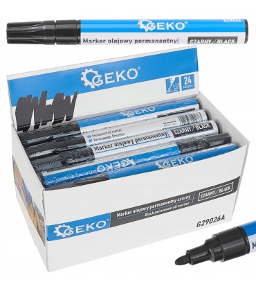 Marker olejowy permanentny czarny – kartonik wystawowy